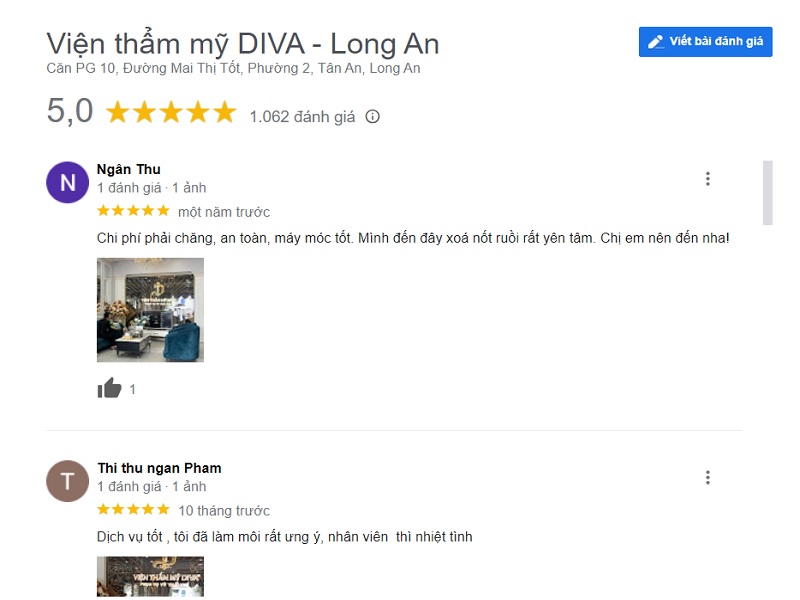 Viện thẩm mỹ DIVA Tân An